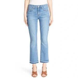 NWT Derek Lam Denim Gia Mid-Rise Cropped Flare 26 Light Wash